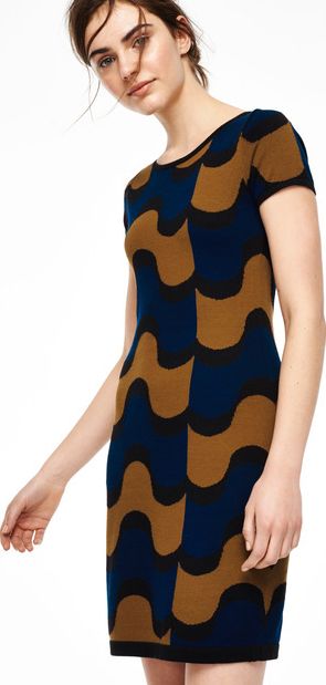 Boden Abigail Tunic Party Dress Tobacco/Navy Boden,