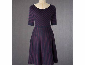 Boden Amelie Dress, Navy/Loganberry,Black/Sandstone