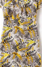 Boden Ariette Dress, Grey/Yellow Fern 34131573
