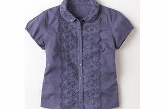 Boden Badminton Shirt, Blueberry,White,Heather 34150151
