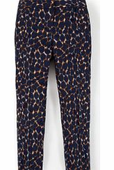 Boden Bistro Crop Trouser, Navy Leopard Print 34399295