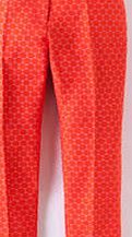 Boden Bistro Crop Trouser, Red Spot Jacquard 34088104