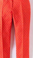 Boden Bistro Crop Trouser, Red Spot Jacquard 34088161
