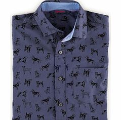 Bloomsbury Printed Shirt, Grey Dogs,Blue 34220590