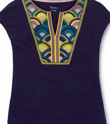 Boden Boho Embroidered Top Navy Boden, Navy 34890707