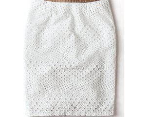 Boden Broderie Pencil Skirt, White 34084863