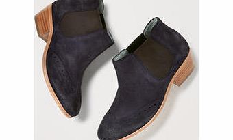 Boden Brogued Chelsea Boot, Blue,Silver 33886318