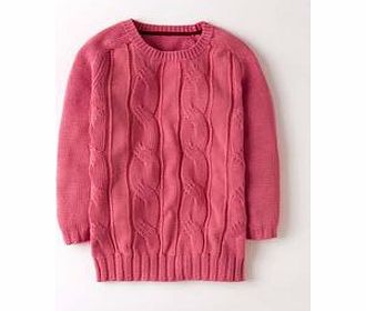 Boden Cable Knit Jumper, Carnation,Beige 34024687