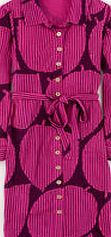 Boden Carnaby Dress, Beetroot Stripy Leaf 34381442