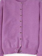 Boden Cashmere Crew Neck Cardigan, Lupin 34695759