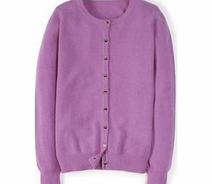 Boden Cashmere Crew Neck Cardigan, Lupin,Cloud,Graphic
