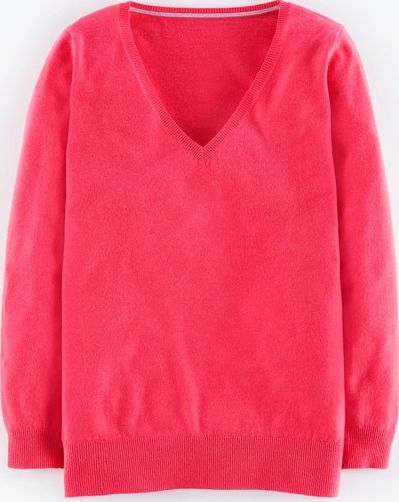 Boden, 1669[^]35055219 Cashmere Relaxed V-neck Red Boden, Red 35055219