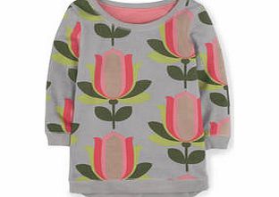 Boden Casual Dip Back Sweater, Moth Tulip,Blue and