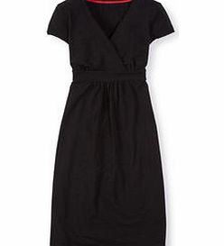Boden Casual Jersey Dress, Black,Storm Painterly