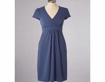 Casual Jersey Dress, Mid Blue,Light Navy Flower