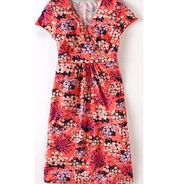 Boden Casual Jersey Dress, Tropical Peach Flower