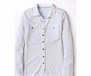 Boden Casual Jersey Shirt, White,Fruit Punch 34098582