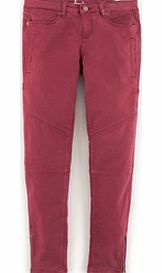 Casual Zip Jeans, Pink 34389346