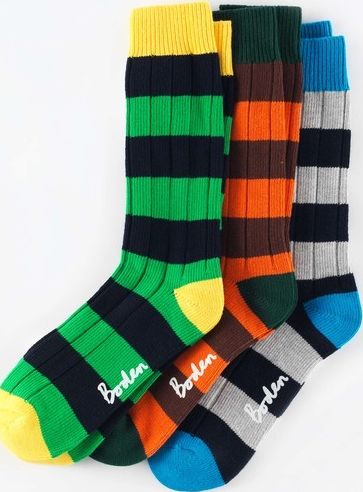 Boden Chunky Socks Wide Stripe Boden, Wide Stripe
