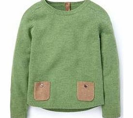 Boden Contrast Pocket Jumper, Green 34251496