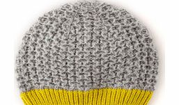 Cosy Stitch Hat, Grey Melange  Citrine,Cheek