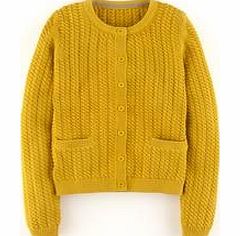 Boden Cotton Cable Cardigan, Blue,Yellow,Grey 34251686