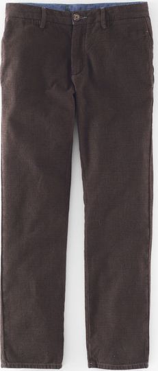 Boden, 1669[^]34936302 Cotton Flat Front Trouser Brown Check Boden,