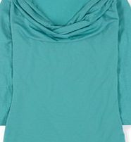 Boden Cowl Neck Top, Mineral 34641415