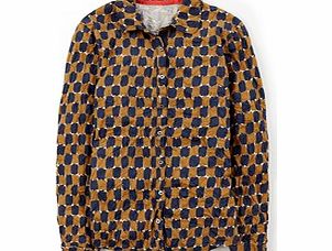 Boden Crinkle Jersey Shirt, Brown,Blue,Red 34420653