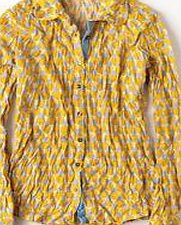 Boden Crinkle Jersey Shirt, Daffodil Love Hearts