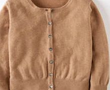 Boden Cropped Cashmere Cardigan, Brown 34030031