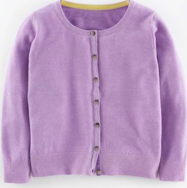 Boden Cropped Cashmere Cardigan Formica Lilac Boden,
