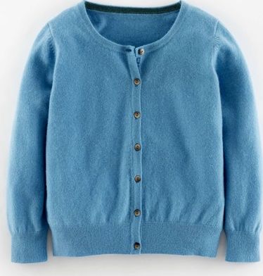 Boden Cropped Cashmere Cardigan Steel Blue Boden,