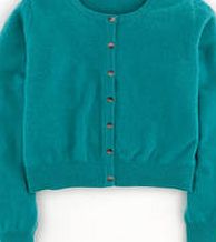 Boden Cropped Cashmere Cardigan, Teal 34252262