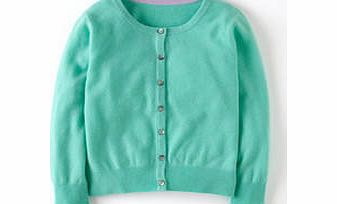 Boden Cropped Cashmere Cardigan, Teal,Blue,Bright