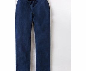 Boden Cropped Linen Trouser, Blue 34448092