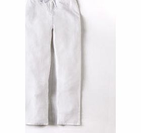 Boden Cropped Linen Trouser, White 34448308