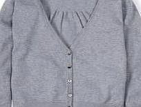 Boden Cropped V-neck Cardigan, Grey 34709493
