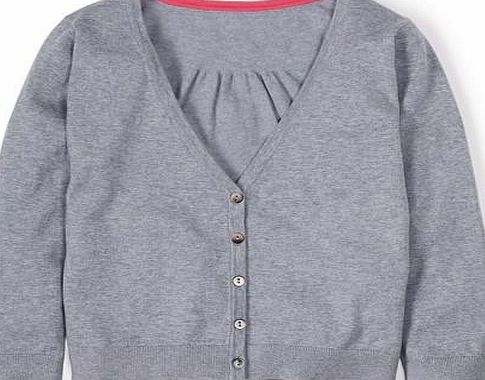 Boden Cropped V-neck Cardigan Grey Boden, Grey 34709451