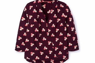 Boden Drapey Wrap Blouse, Purple,White 34843961