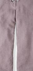 Boden Drawstring Linen Trouser, Lavender Grey 34827295