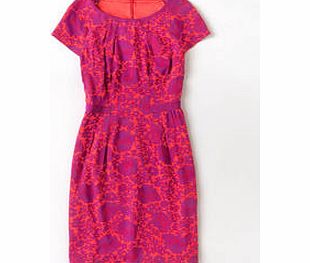Boden Easy Day Dress, Pink Lady Lace Floral,Compote