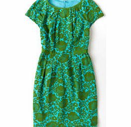 Boden Easy Day Dress, Turquoise Lace Floral,Blue