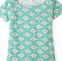 Boden Easy Printed Tee, Green Scribble Print 34882886