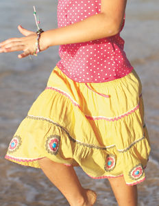 Boden Embellished Gypsy Skirt