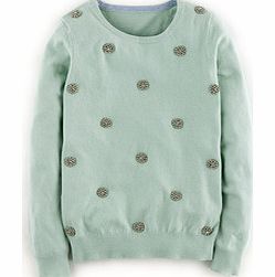 Boden Embellished Jumper, Mint Green 34254458