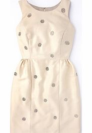 Boden Embellished Spot Dress, Cream 34318741
