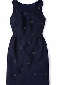 Boden Embellished Spot Dress, Navy/Black 34319061
