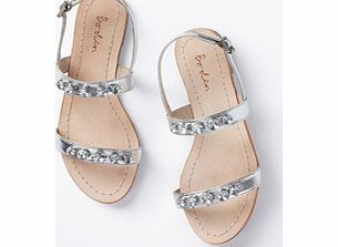 Embellished Summer Sandal, Silver,Tan 34054197
