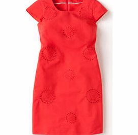 Boden Embroidered Shift Dress, Pink Lady,Blue,White